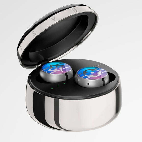 Louis Vuitton Wireless Earbuds with Charging Case Light Up Blue to Violet - Picture 1 of 6
